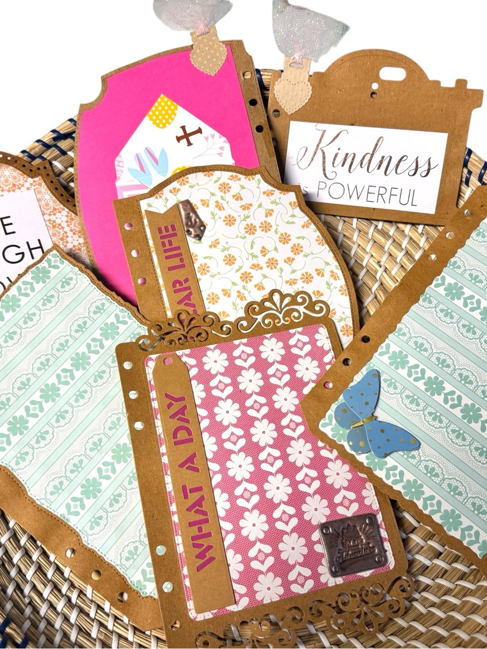 Junk Journal Scrapbooking 8 Pc Inspiration Western Everyday Handmade 6-Ring Book